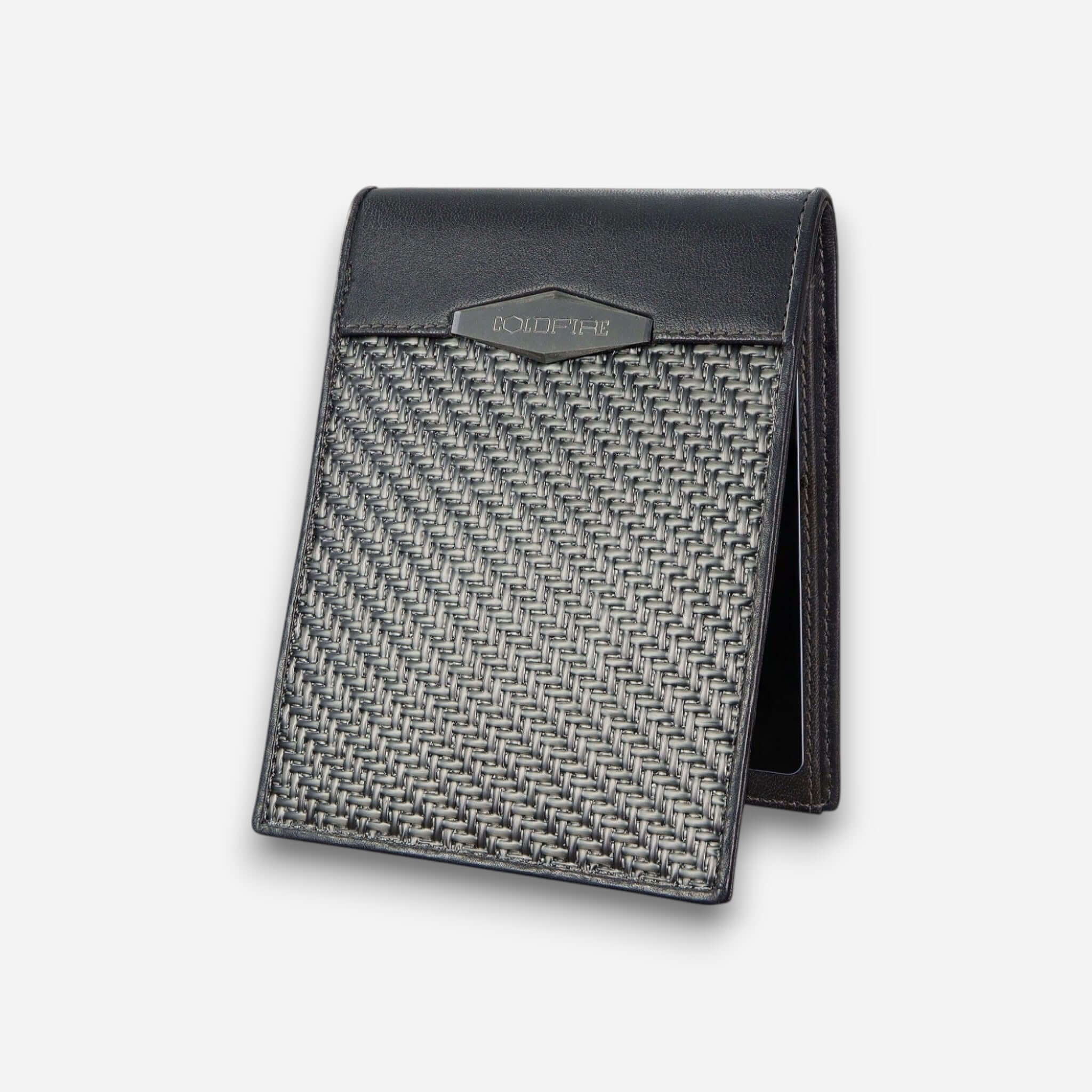 COLDFIRE Strike Core flexible carbon fiber bifold wallet, front view